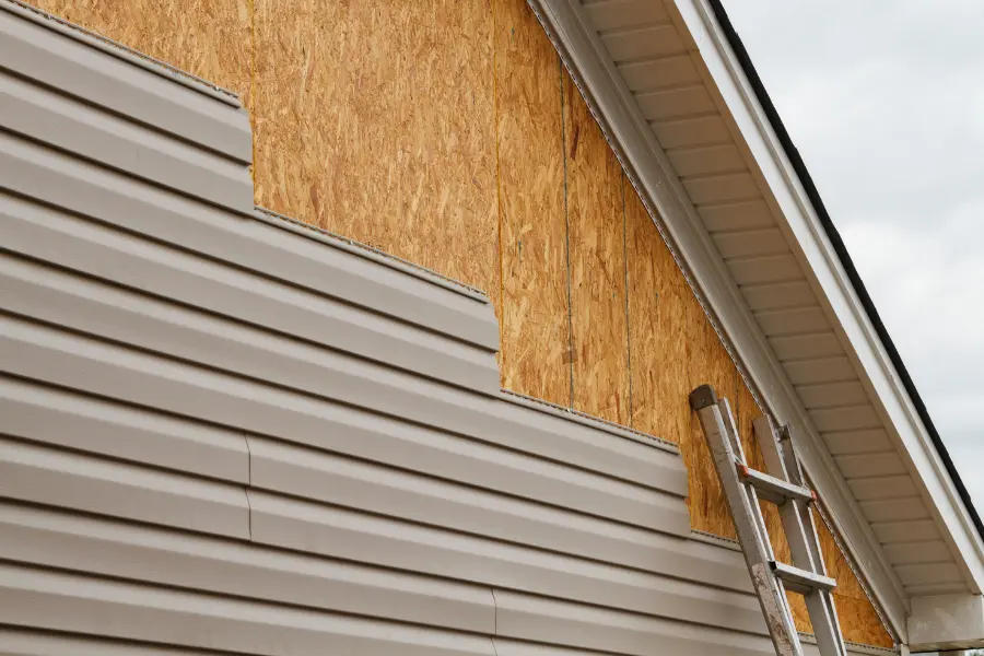 Siding Installation close up